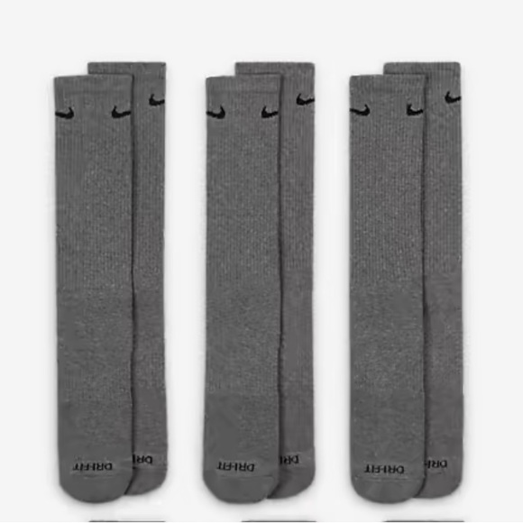 Nike Training Crew Socks (3 Pairs) Nike Everyday Cushioned - Picture 2 of 4